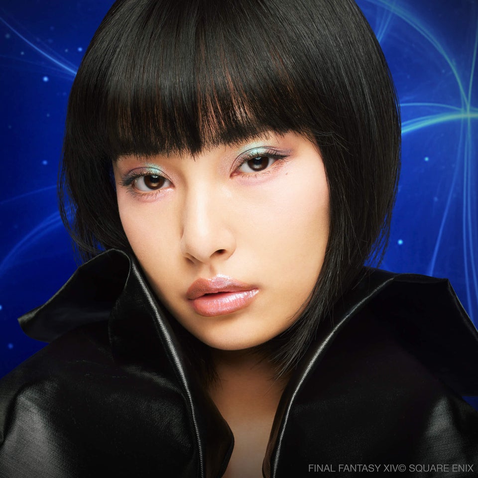 shu uemura x FINAL FANTASY XIV kupo! crystal eyeshadow palette