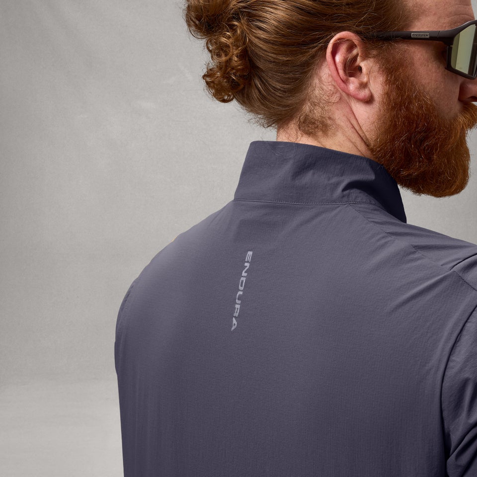 Herren AllTrack Ride Packbare Jacke - Carbon Grau