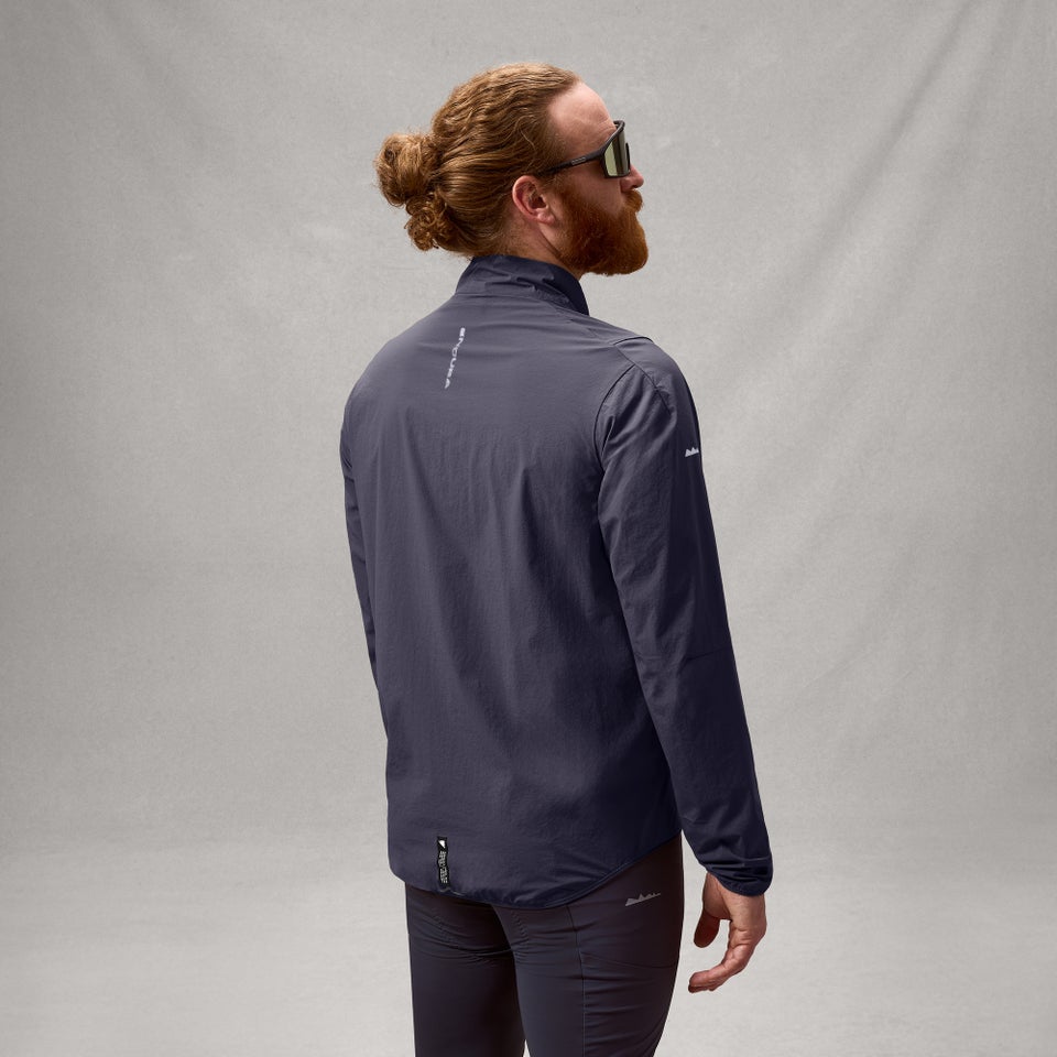 Herren AllTrack Ride Packbare Jacke - Carbon Grau