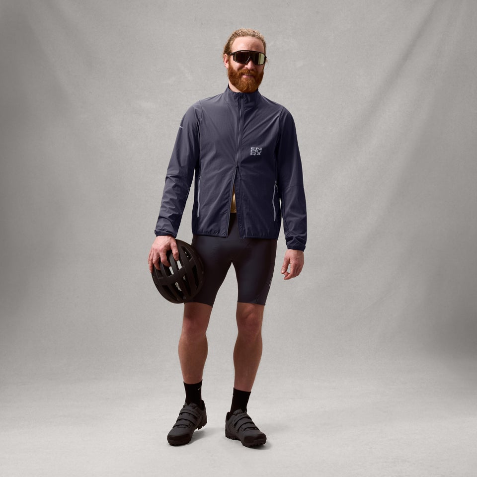 Herren AllTrack Ride Packbare Jacke - Carbon Grau