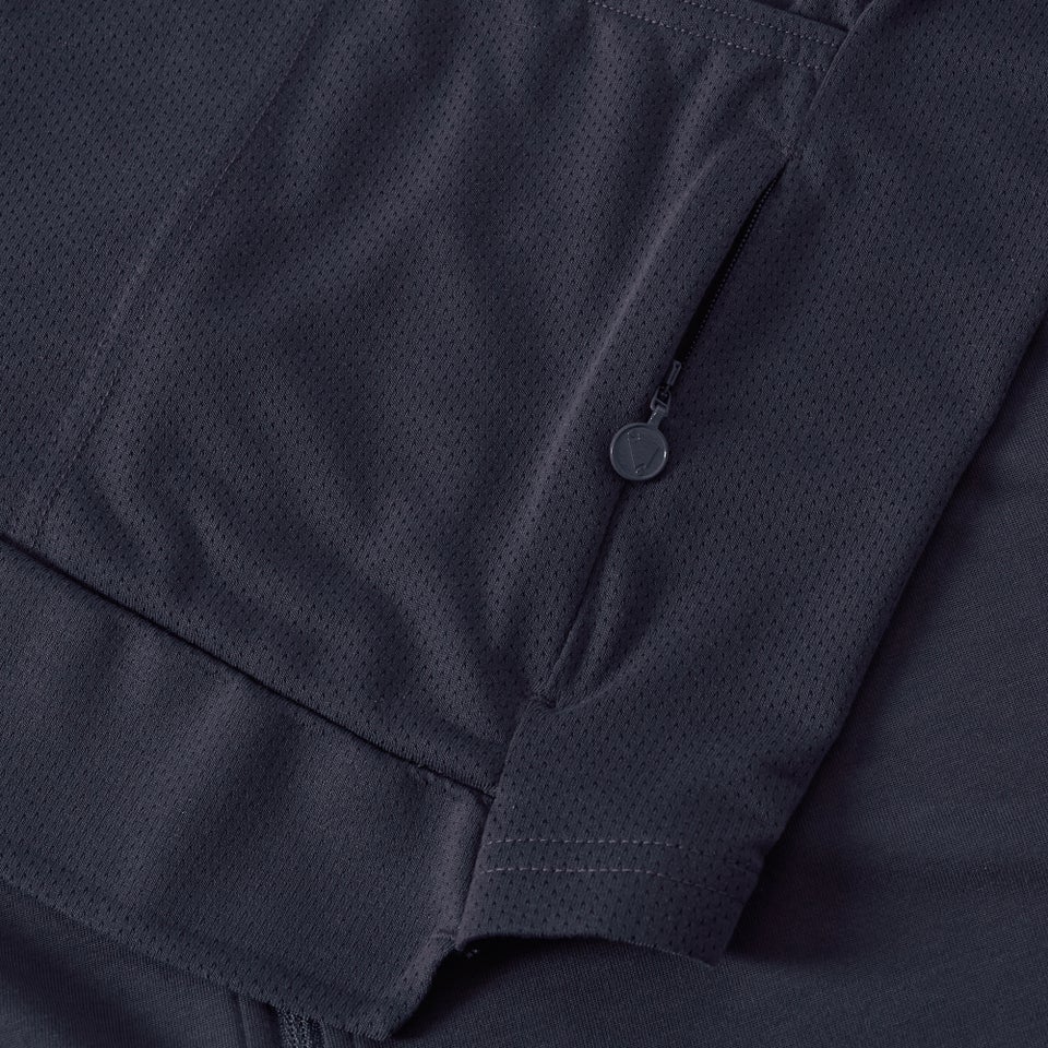 Men's Loop S/S Zipped Jersey - Carbon Grey