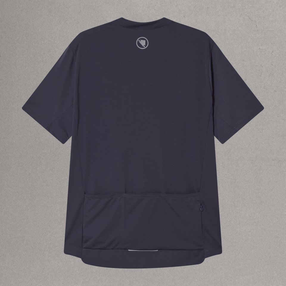 Men's Loop S/S Zipped Jersey - Carbon Grey