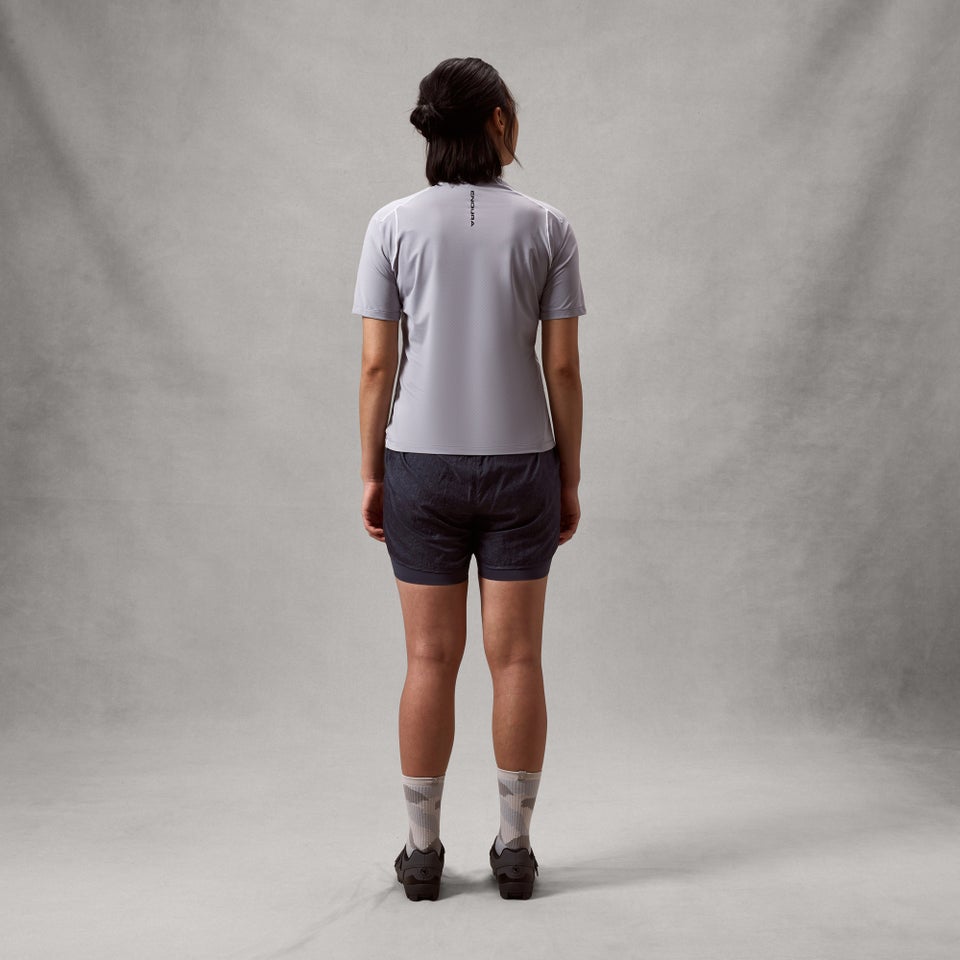 Women's AllTrack Rout S/S Tech Tee - Aluminium