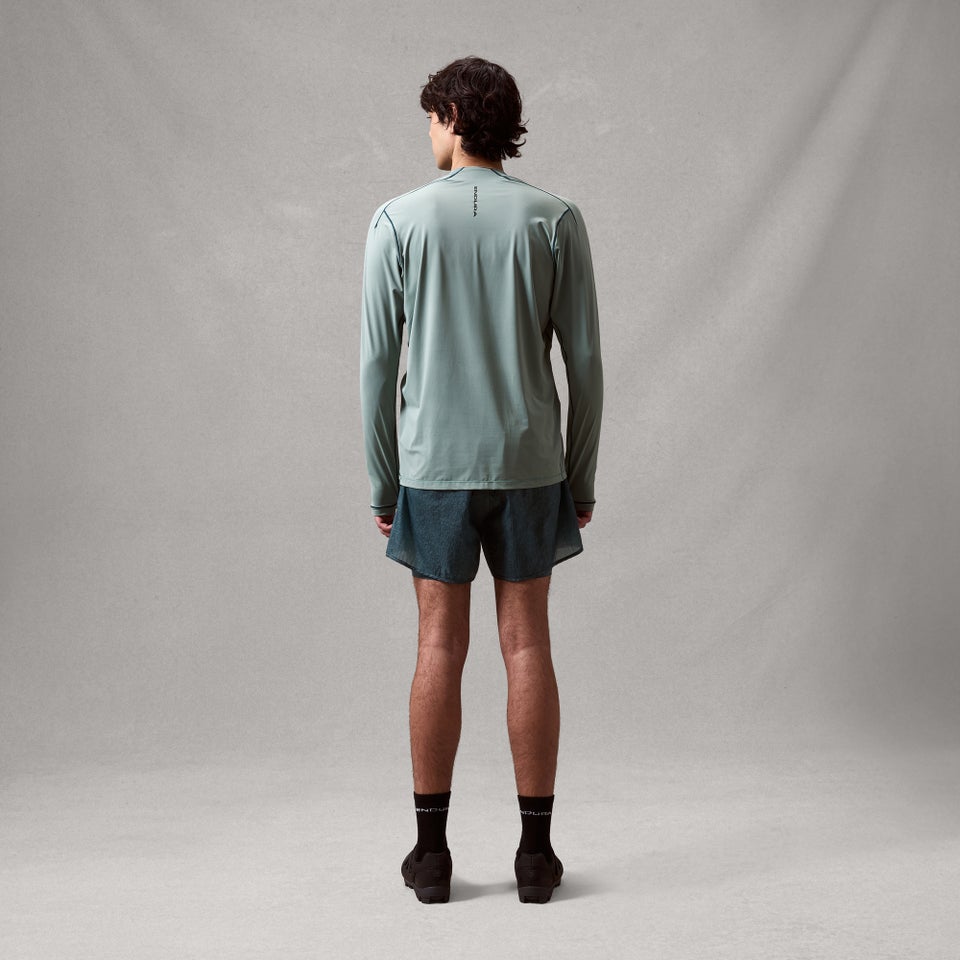 Men's AllTrack Rout L/S Tech Tee - Sage Green