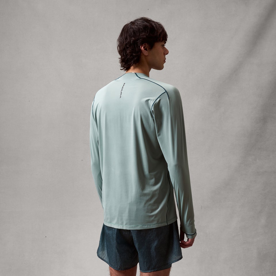 Men's AllTrack Rout L/S Tech Tee - Sage Green