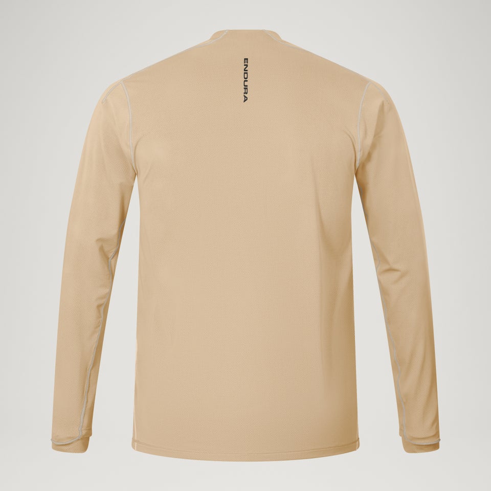 Men's AllTrack Rout L/S Tech Tee - Sand
