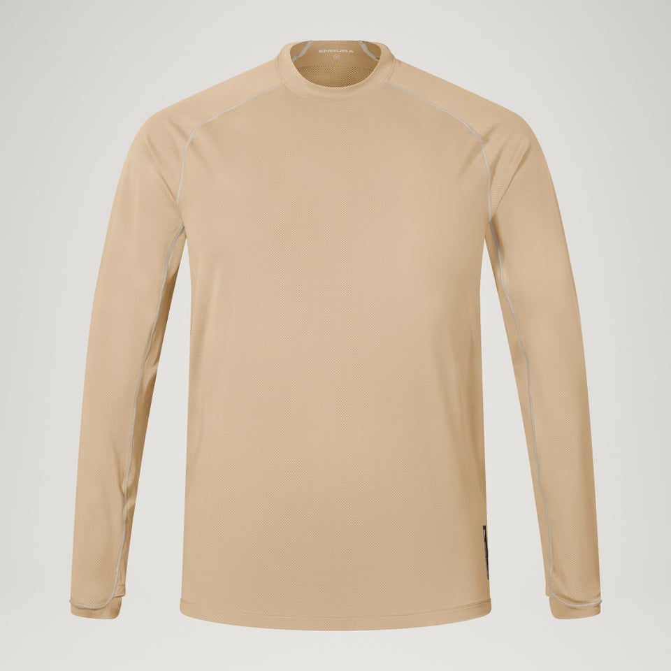 Men's AllTrack Rout L/S Tech Tee - Sand