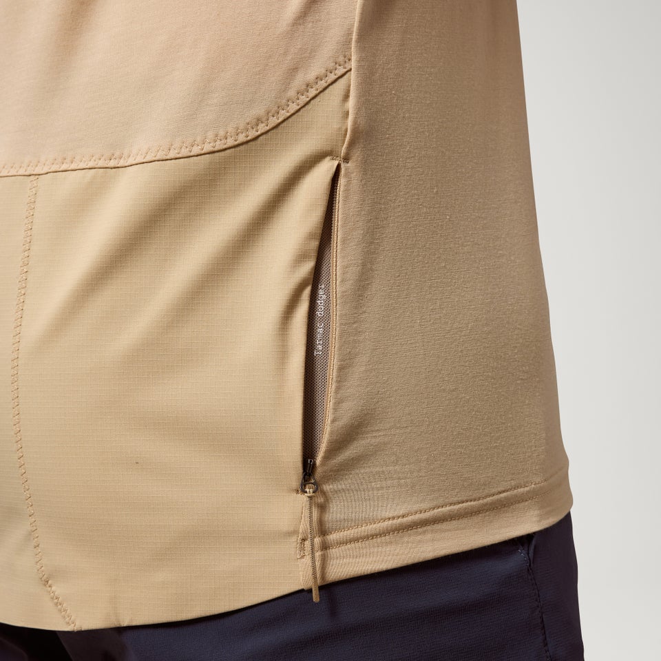Men's AllTrack Ride S/S Tech Tee - Sand