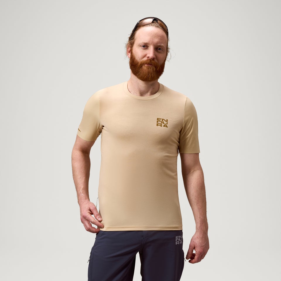 Men's AllTrack Ride S/S Tech Tee - Sand
