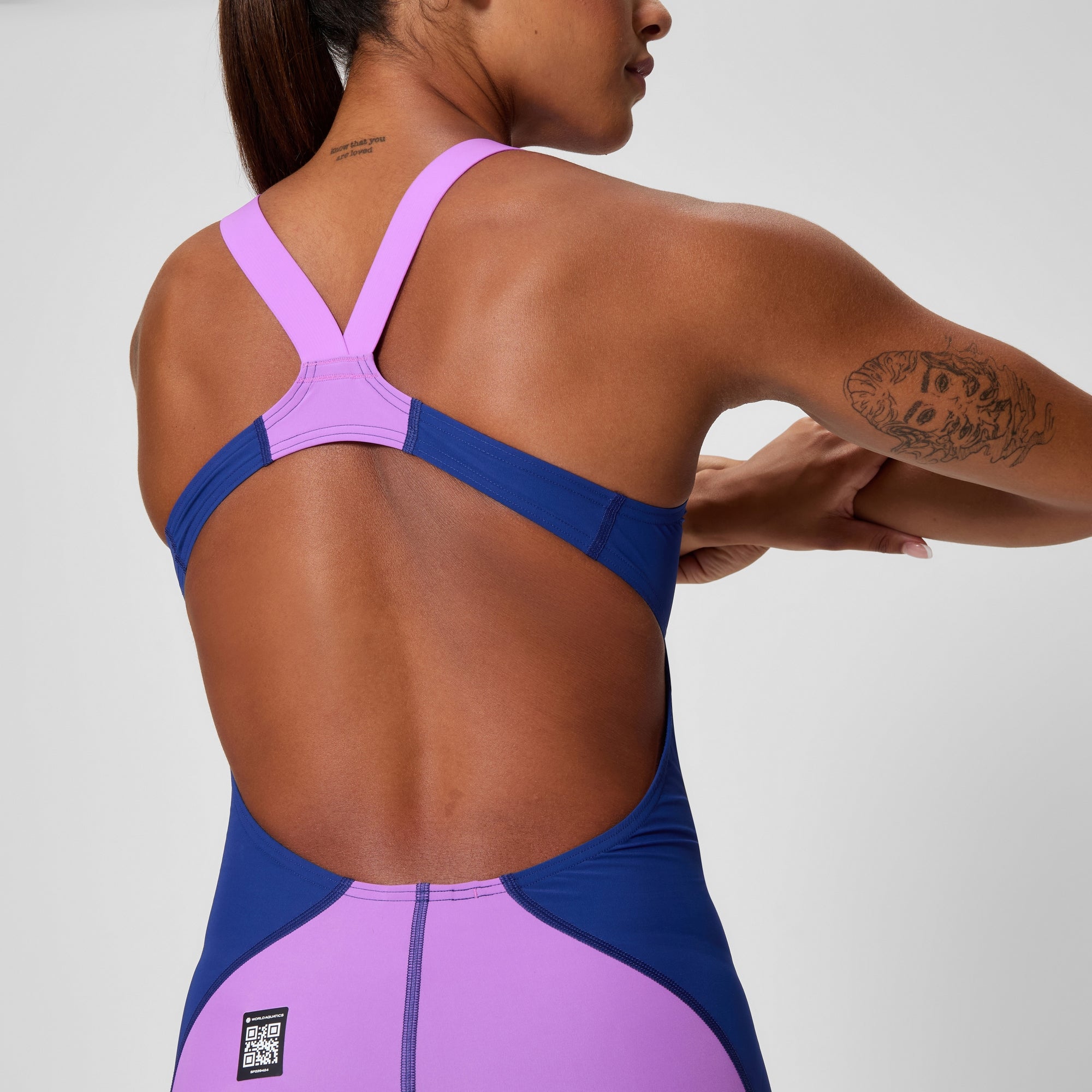 Women's Fastskin LZR Pro 2.0 Kneeskin Navy/Purple | Speedo USA