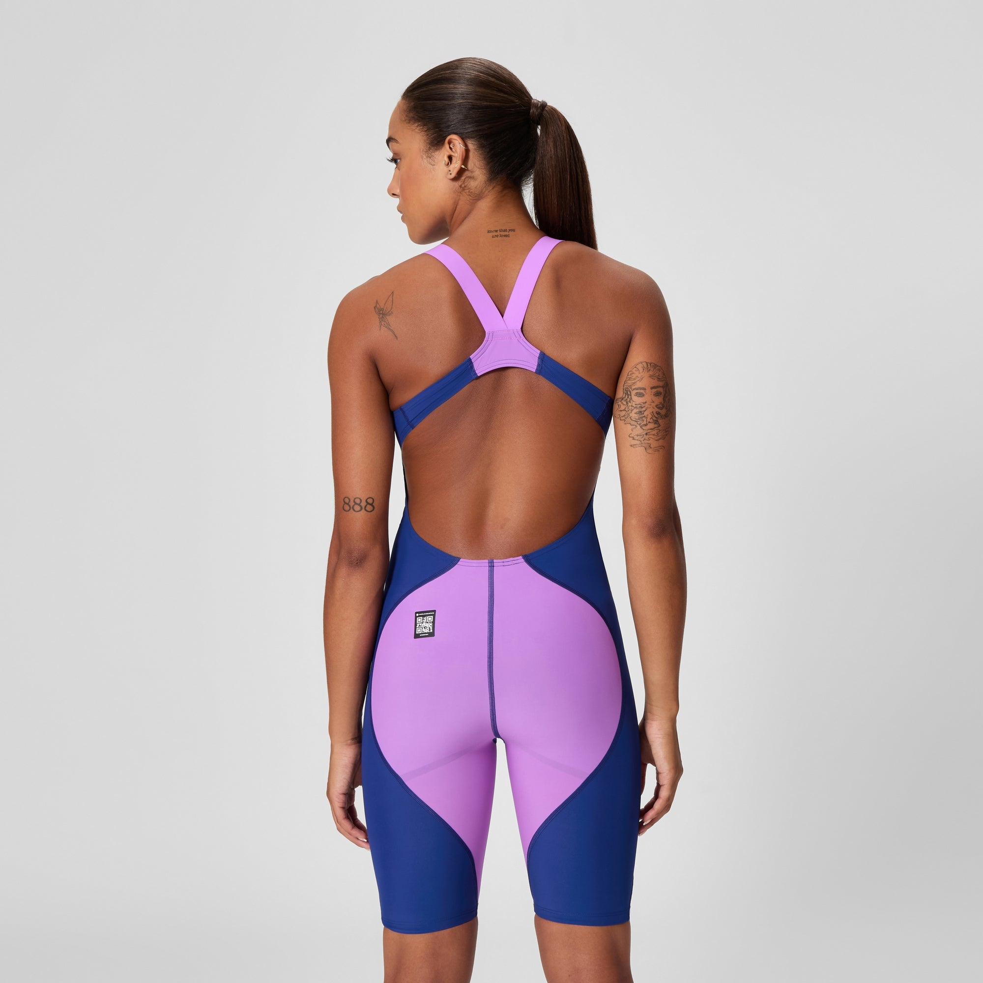 Women's Fastskin LZR Pro 2.0 Kneeskin Navy/Purple | Speedo USA