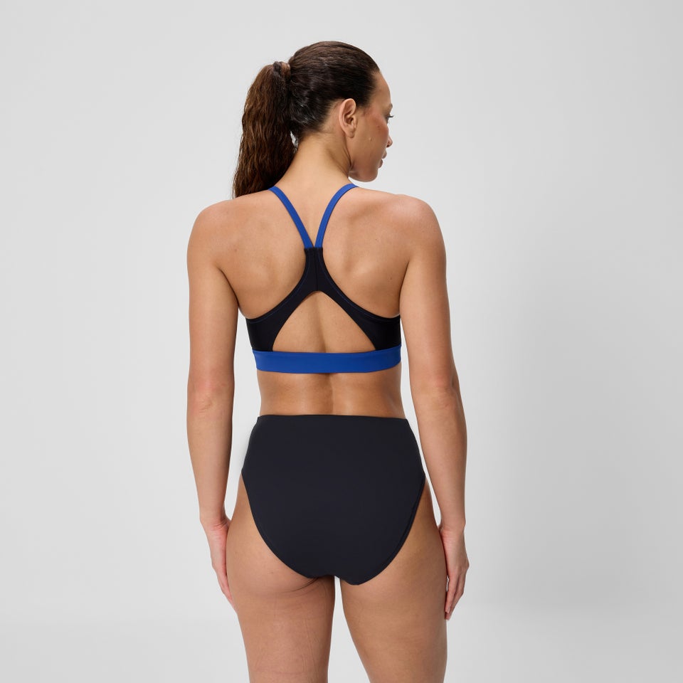 Women's Colorblock Bikini Top Blue/Black