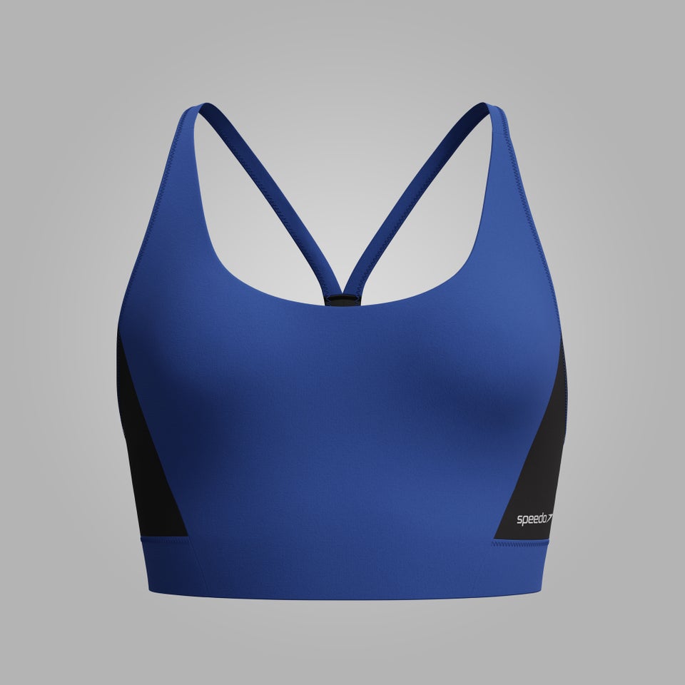 Women's Colorblock Bikini Top Blue/Black