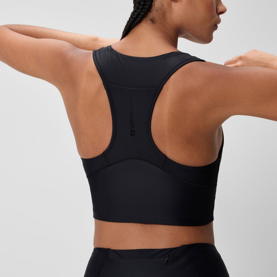 Women's Ocean Flex Crop Top Black