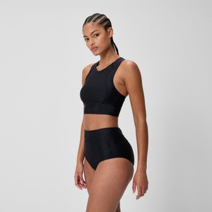 Women's Ocean Flex Crop Top Black