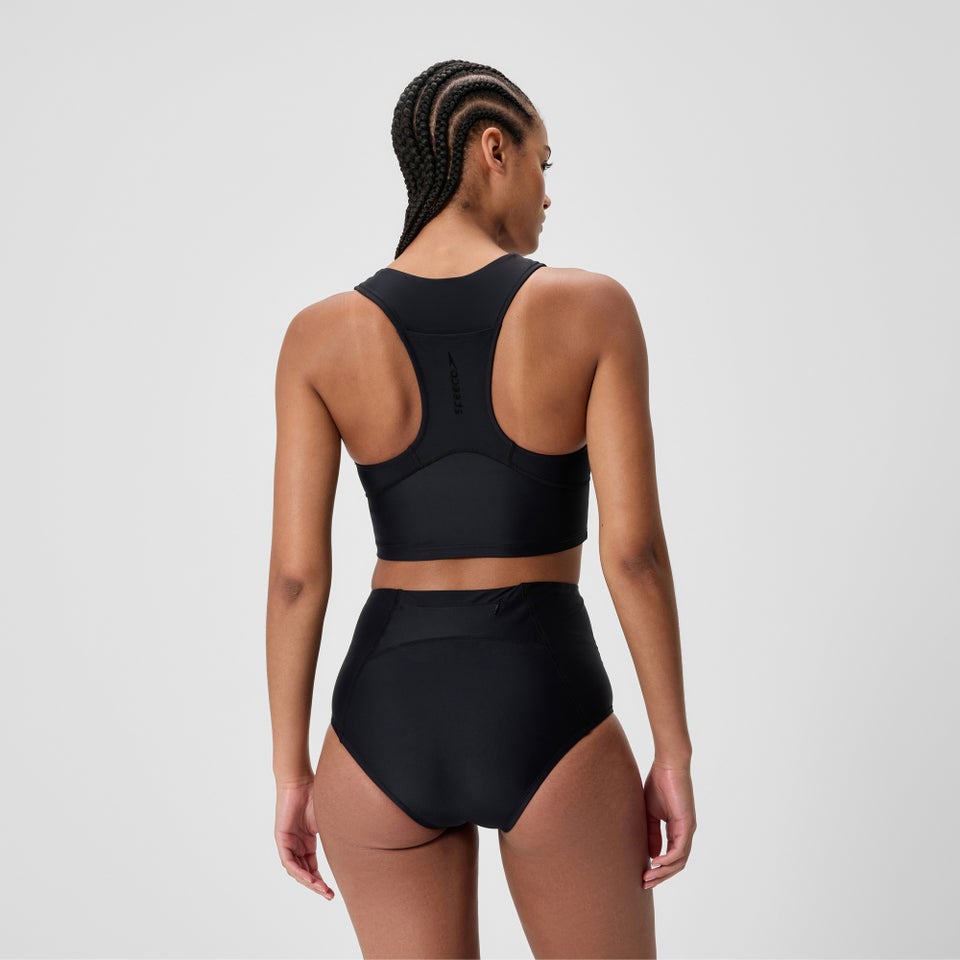 Women's Ocean Flex Crop Top Black