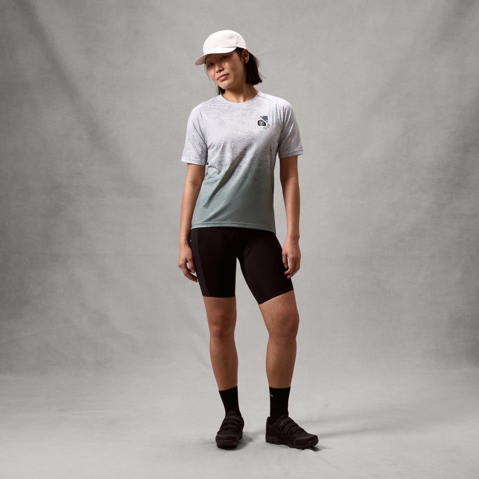 Damen SingleTrack K/A Print T-Shirt - Aero Blau