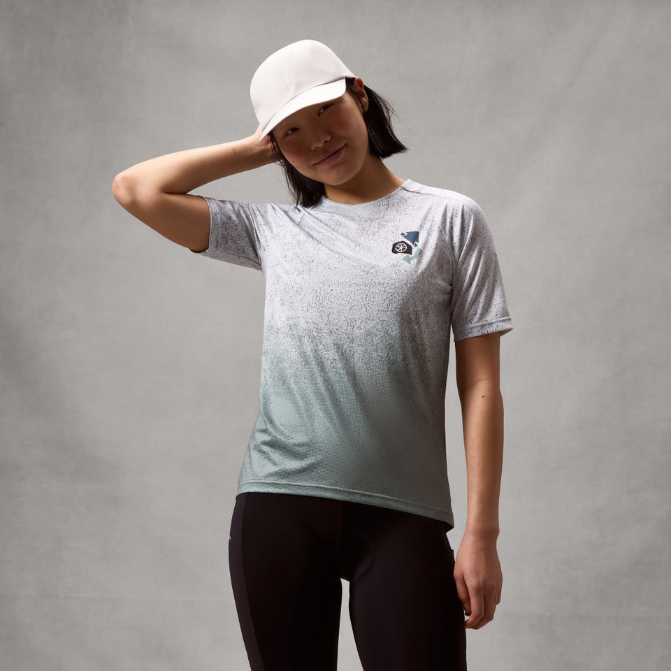 Damen SingleTrack K/A Print T-Shirt - Aero Blau