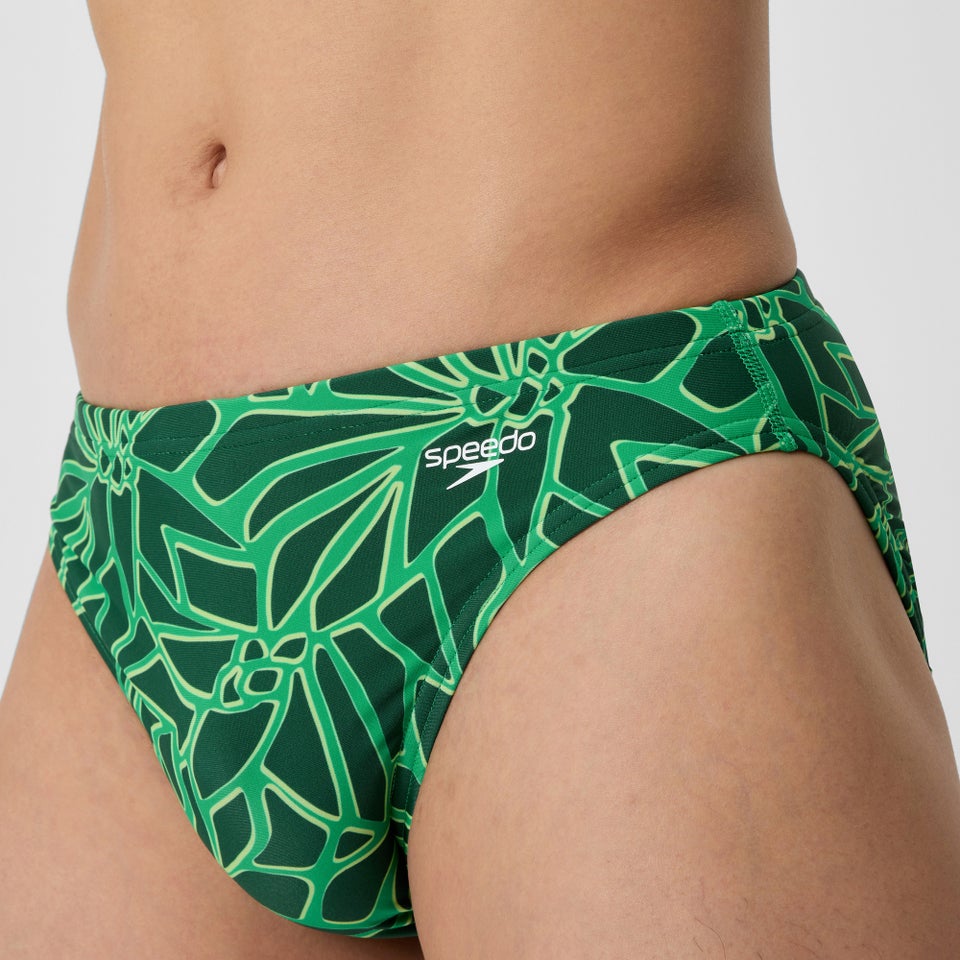 Men's Club Training Printed Brief Green