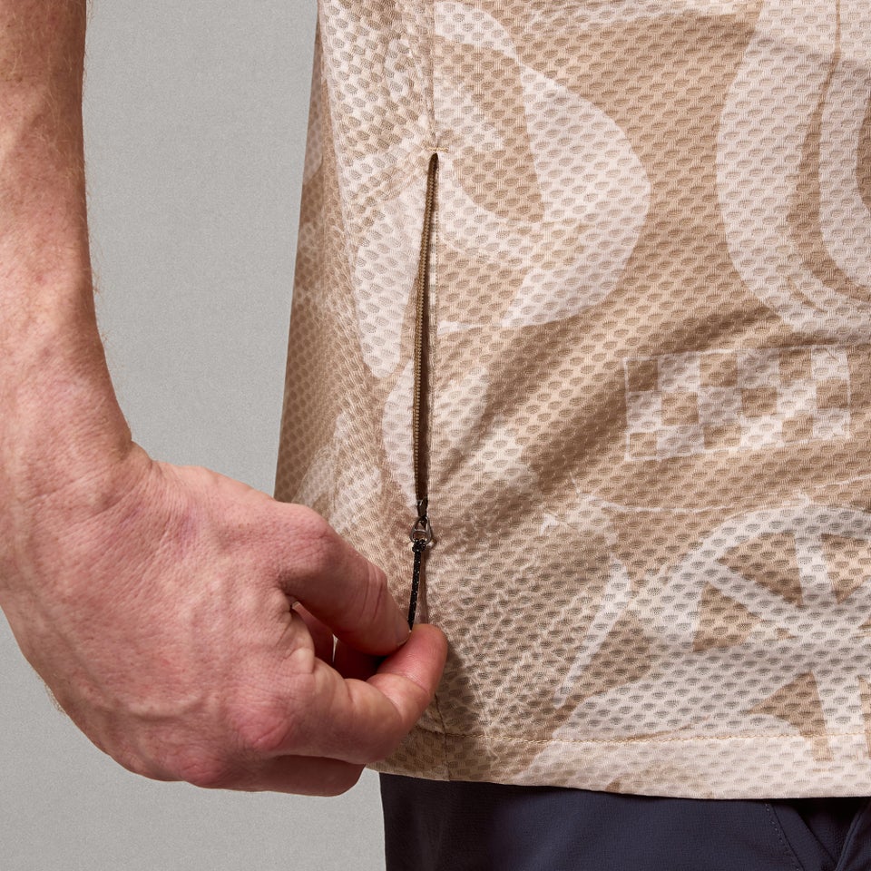 Unisex AllTrack Ride S/S Resort Shirt - Sand