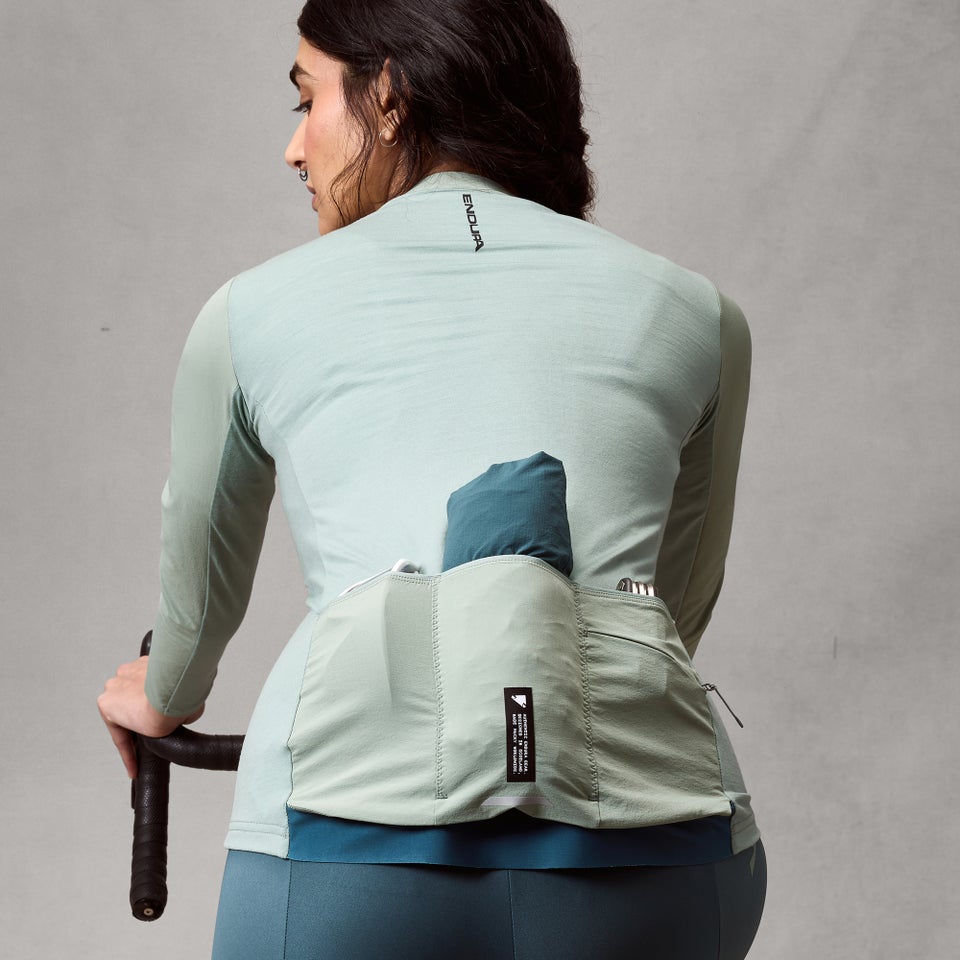 Women's AllTrack Ride L/S Jersey - Sage Green