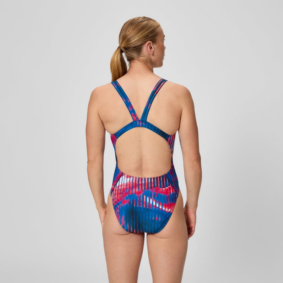 Women's Club Training Printed Leaderback One Piece Red/White/Blue