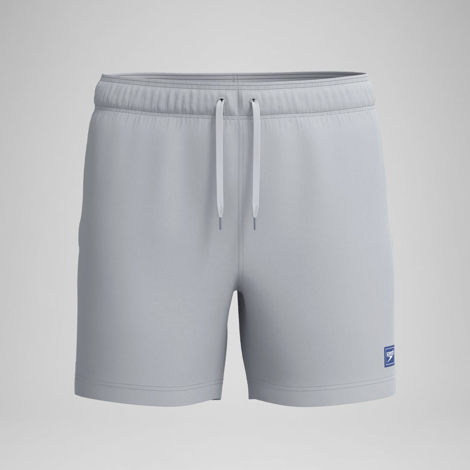 Men's Redondo Edge Solid 16" Swim Shorts Gray