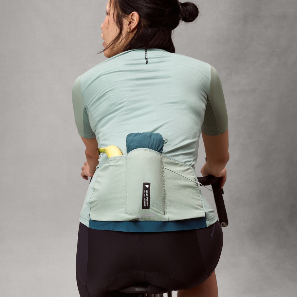 Damen AllTrack Ride K/A Trikot - Salbei Grün