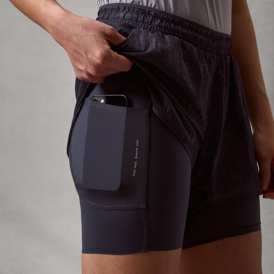 Damen AllTrack Lite Lined Shorts - Carbon Grau