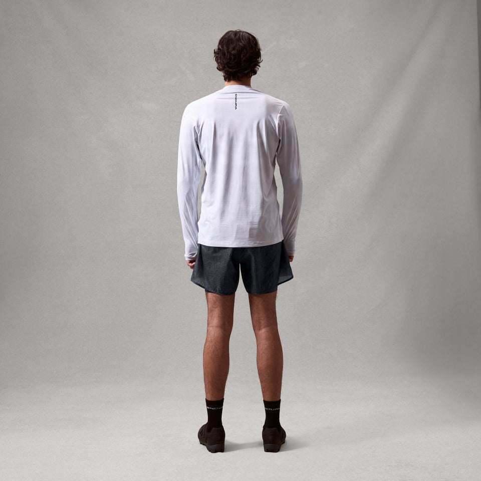 Herren AllTrack Rout L/A Tech T-Shirt - Weiß