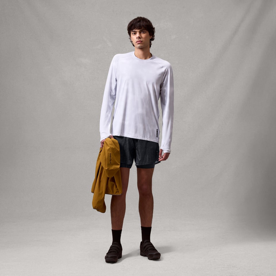 Herren AllTrack Rout L/A Tech T-Shirt - Weiß