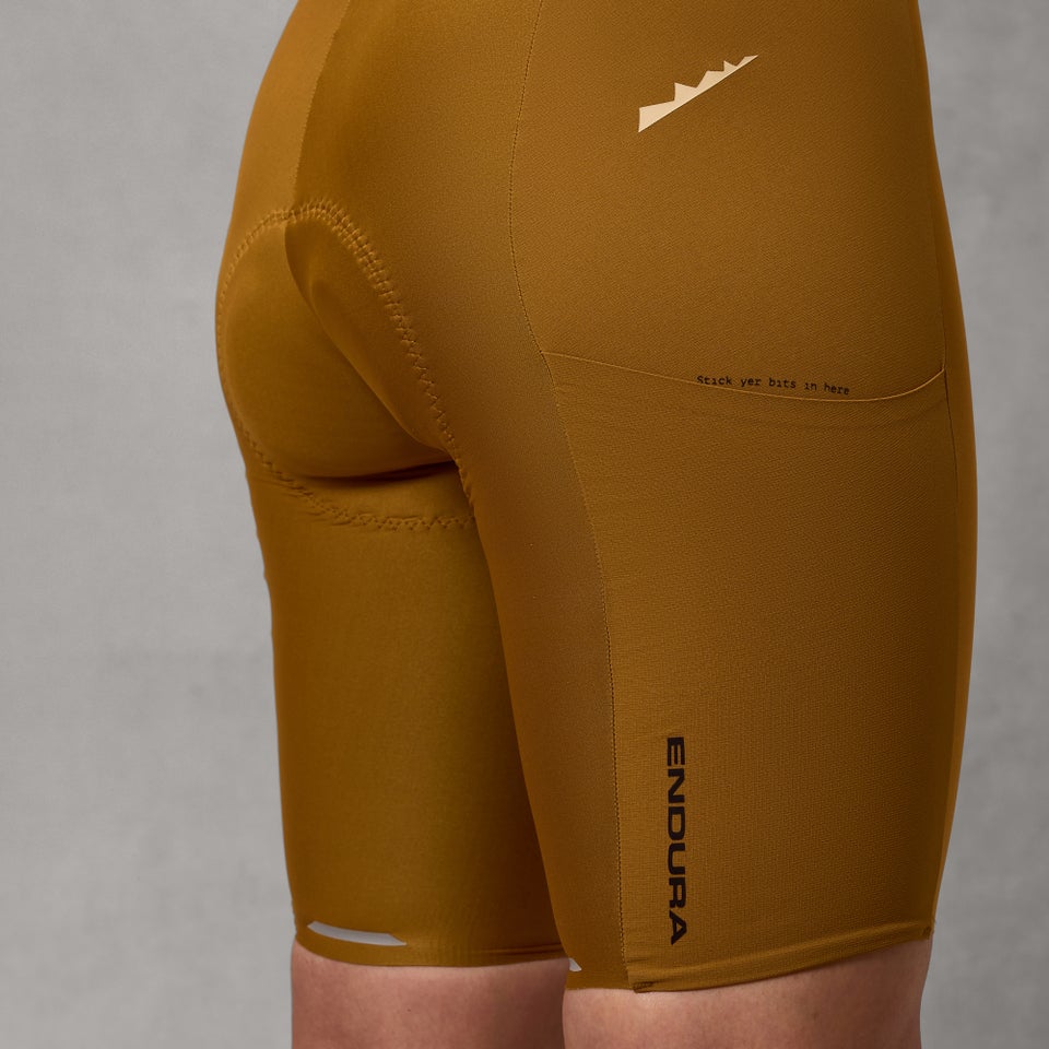 Damen AllTrack Ride Bib Shorts - Trail Bronze