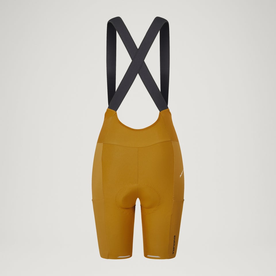 Damen AllTrack Ride Bib Shorts - Trail Bronze