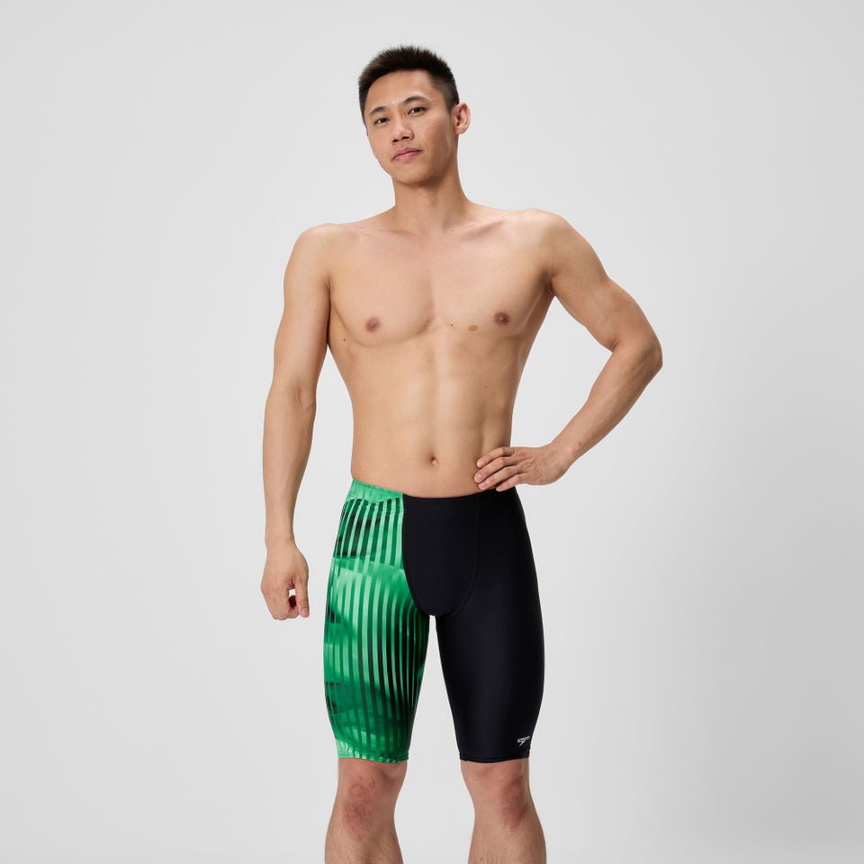 Men's Club Training Printed Jammer Green/Black