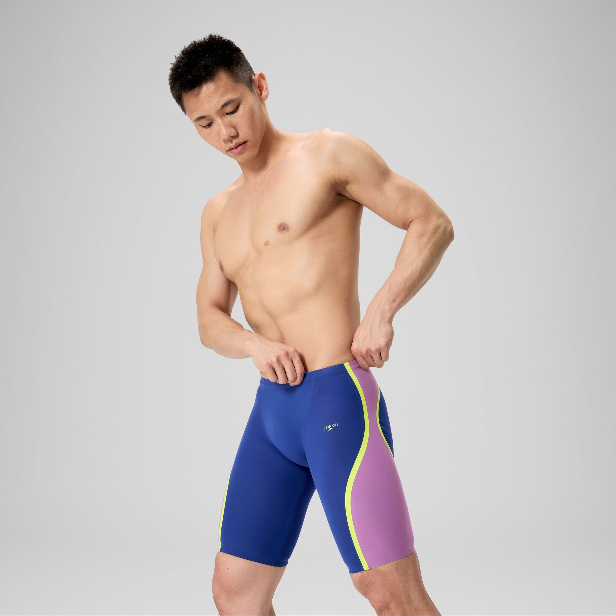 Men's Fastskin LZR Pure Intent 2.0 Jammer Navy/Purple | Speedo USA