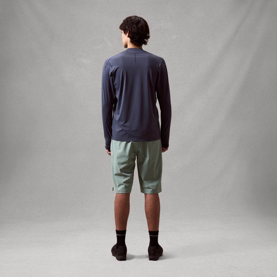 Herren AllTrack Rout L/A Tech T-Shirt - Carbon Grau