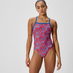 Women's Club Training Printed Turnback One Piece Red/White/Blue