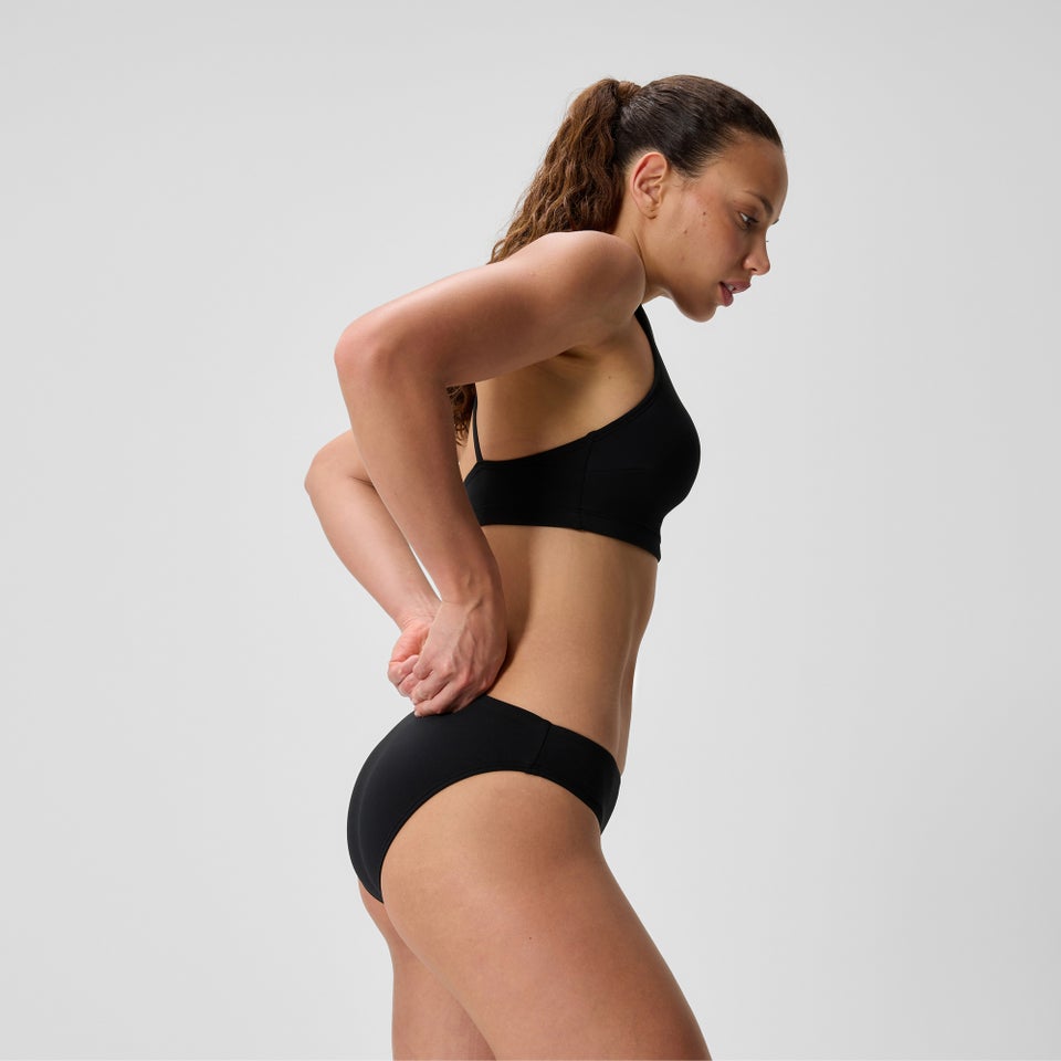 Bas de bikini classique pour femmes, noir