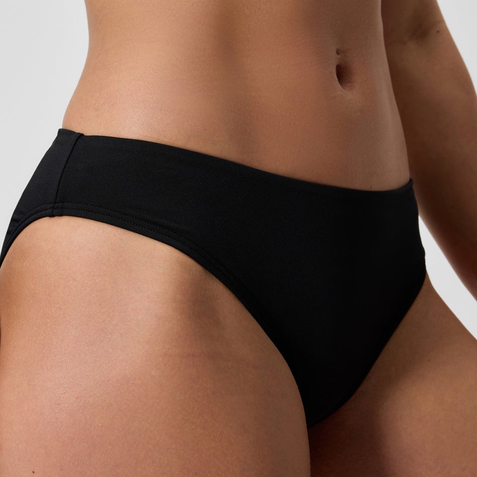 Bas de bikini classique pour femmes, noir