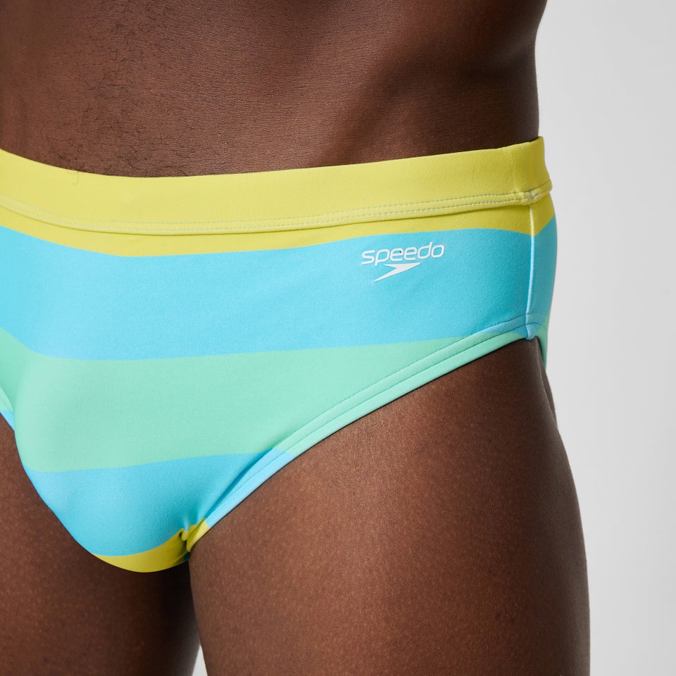 Men's The Speedo Printed 3" Brief Blue