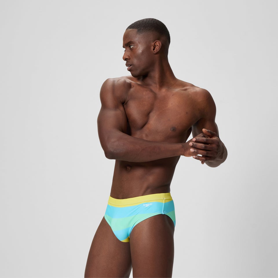 Men's The Speedo Printed 3" Brief Blue