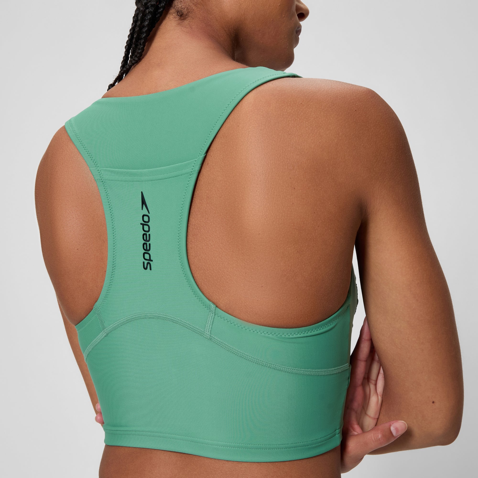 O 新品 speedo UltraStrech カップ付 カップ付 ルースンニー Women's Ocean Flex Crop Top Green | Speedo USA