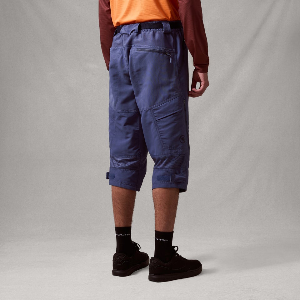 Herren Hummvee 3/4 Shorts mit Innenhose - Indigo Rock