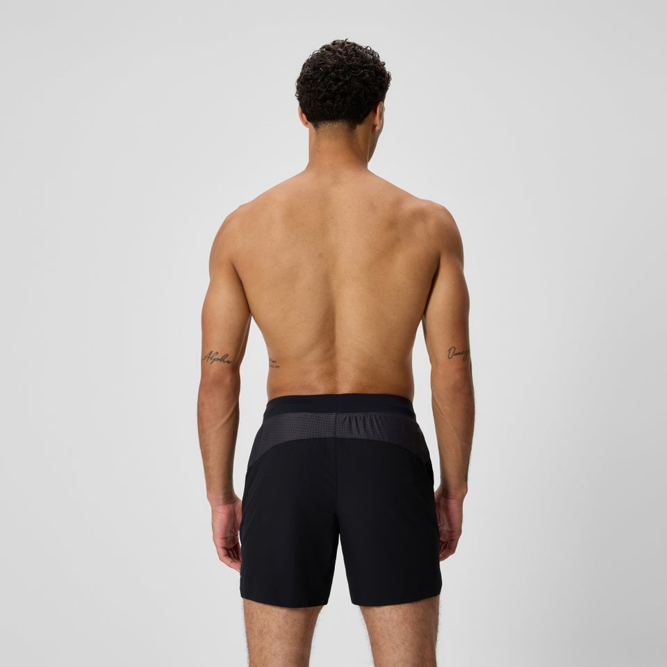 Men's Never Stop Solid 16" Swim Shorts Black