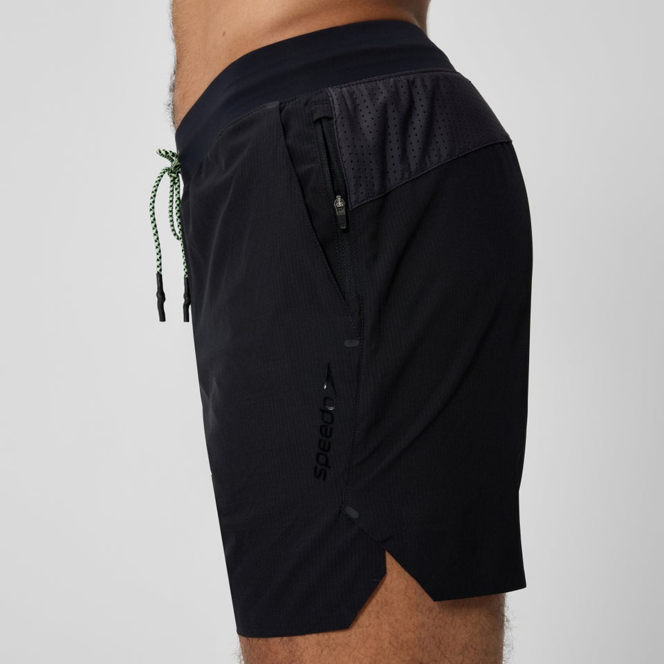 Men's Never Stop Solid 16" Swim Shorts Black