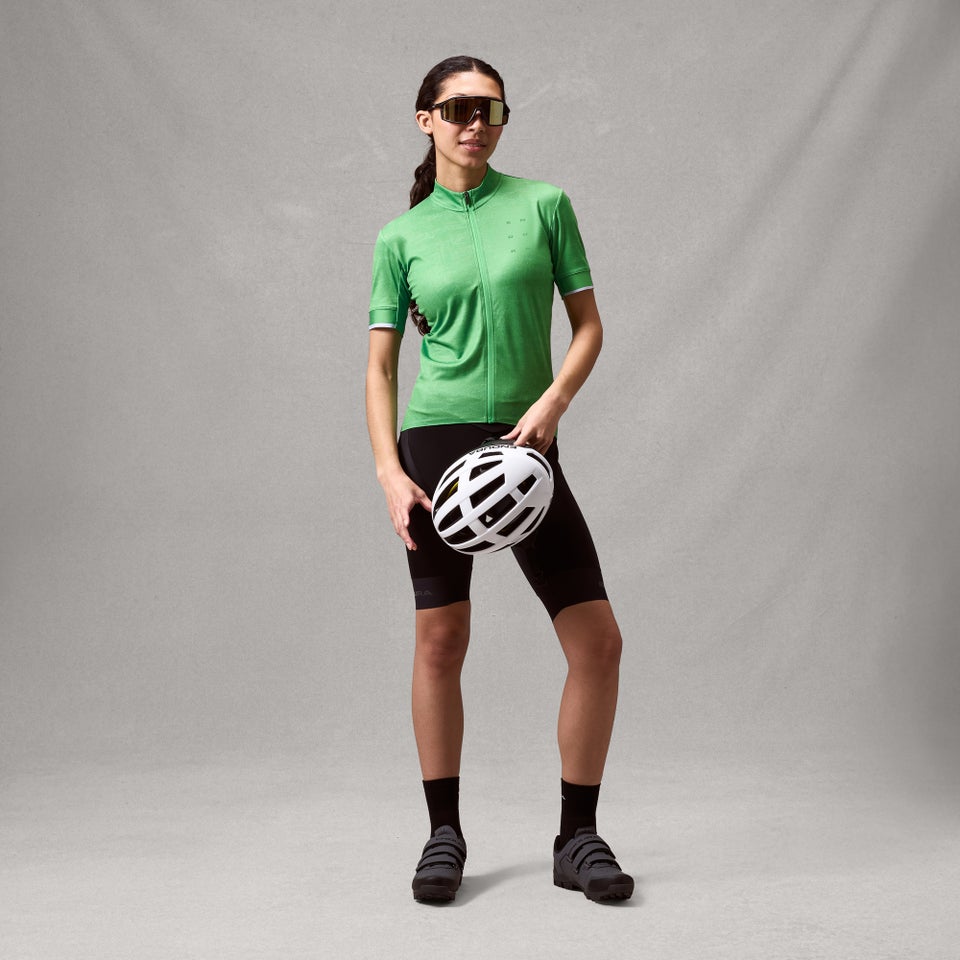 Women's FS260 Print S/S Jersey - Emerald