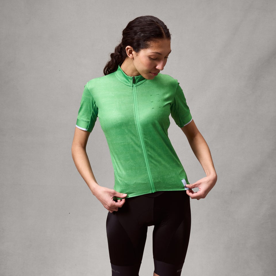 Women's FS260 Print S/S Jersey - Emerald