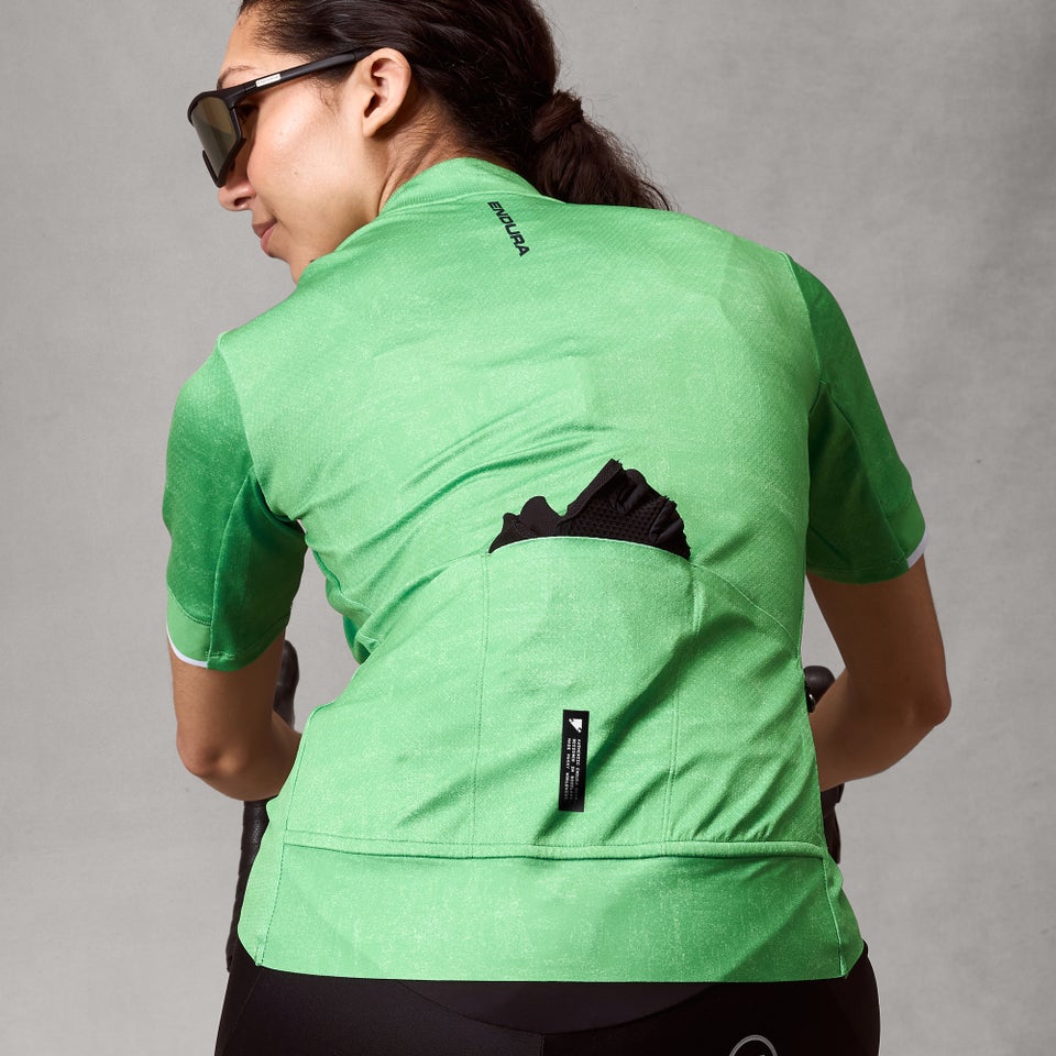 Women's FS260 Print S/S Jersey - Emerald