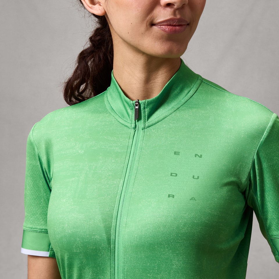 Women's FS260 Print S/S Jersey - Emerald