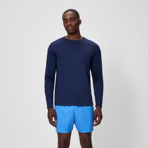 SPEEDO L/S GRAPHIC SWIM SHIRT NVY - XL